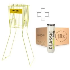 Classic Tennisball 18 Tubi Da 4 In Aggiunta Cesto Per Palline