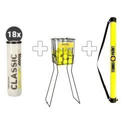 Classic Tennisball 18 Tubi Da 4 In Aggiunta Cesto Per Palline, In Aggiunta Tubo Per Palline