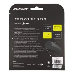 Dunlop Explosive Spin Set Di Corde 12m - Nero -Negozio di attrezzatura professionale per il tennis 01294000 0 2