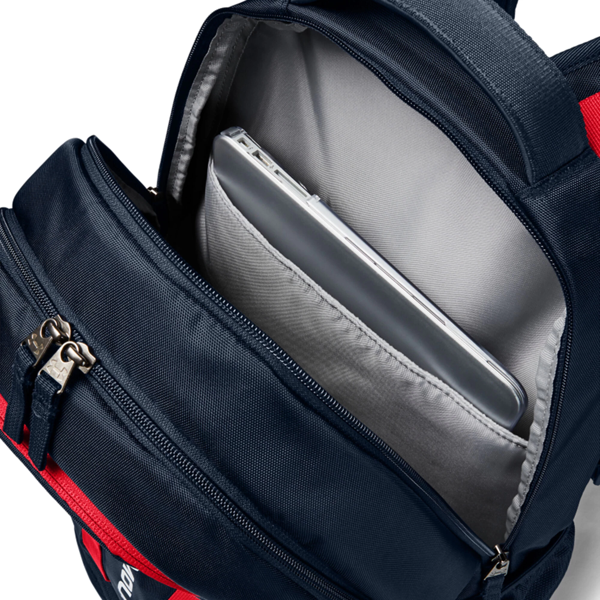 Under Armour Hustle 5.0 Zaino - Blu, Rosso 5 Under Armour Hustle 5.0 Zaino - Blu, Rosso - immagine 3