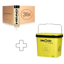 Head Instinct 36 Tubi Da 4 Nel Cartone, In Aggiunta Secchiello Per Palline, Quadrato