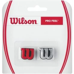 Wilson Pro Feel Antivibrazioni Confezione Da 2 - Argento, Rosso