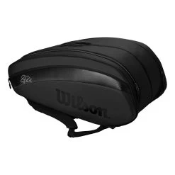 Wilson Federer DNA Borsa Per Racchetta Da 12 - Nero, Nero Opaco