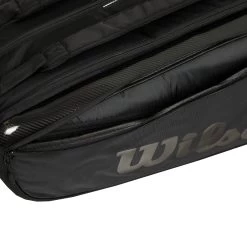 Wilson Super Tour Borsa Per Racchetta Da 15 - Nero -Negozio di attrezzatura professionale per il tennis 0219800000 13