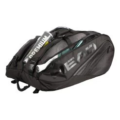 Head Tour Team 15R Megacombi Borsa Per Racchetta Edizione Speciale - Nero, Nero Brillante -Negozio di attrezzatura professionale per il tennis 0224800000 11 1