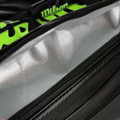 Wilson Elite Borsa Per Racchetta Da 15 Edizione Speciale - Nero, Lime -Negozio di attrezzatura professionale per il tennis 0226900000 13