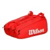 Wilson Super Tour Borsa Per Racchetta Da 15 - Rosso -Negozio di attrezzatura professionale per il tennis 0235900000 000