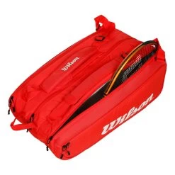 Wilson Super Tour Borsa Per Racchetta Da 15 - Rosso -Negozio di attrezzatura professionale per il tennis 0235900000 11