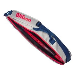 Wilson Junior Borsa Per Racchetta Da 3 - Grigio, Rosso -Negozio di attrezzatura professionale per il tennis 0236800000 11