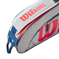Wilson Junior Borsa Per Racchetta Da 3 - Grigio, Rosso -Negozio di attrezzatura professionale per il tennis 0236800000 13
