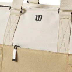 Wilson Women's Tote Borsa Sportiva - Bianco, Cachi -Negozio di attrezzatura professionale per il tennis 0238500000 12