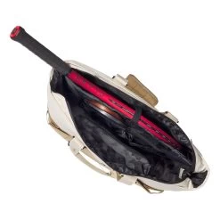 Wilson Women's Tote Borsa Sportiva - Bianco, Cachi -Negozio di attrezzatura professionale per il tennis 0238500000 17