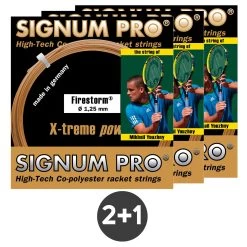 3x Firestorm Metallic Set Di Corde 12,2m - Oro