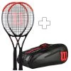 Wilson 2 Clash 100 Pro (Tour) In Aggiunta Borsa Per Racchetta -Negozio di attrezzatura professionale per il tennis 03872000 000