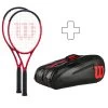 Wilson 2 Clash 100 Pro V2.0 In Aggiunta Borsa Per Racchetta -Negozio di attrezzatura professionale per il tennis 03992000 000